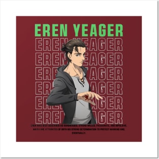 Eren Yeager Posters and Art